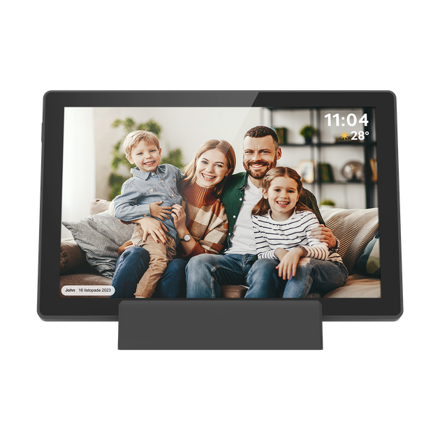 Цифрова фоторамка Kruger&Matz FRAMEO KM1104 Wi-Fi 10.1″ з вбудованим акумулятором (5901890129749) - Фото 3 Цифрова фоторамка Kruger&Matz FRAMEO KM1104 Wi-Fi 10.1″ з вбудованим акумулятором (5901890129749) - зображення 3