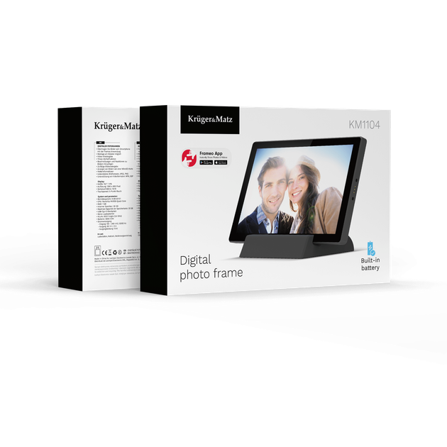 Цифрова фоторамка Kruger&Matz FRAMEO KM1104 Wi-Fi 10.1″ з вбудованим акумулятором (5901890129749) - Фото 14 Цифрова фоторамка Kruger&Matz FRAMEO KM1104 Wi-Fi 10.1″ з вбудованим акумулятором (5901890129749) - зображення 14