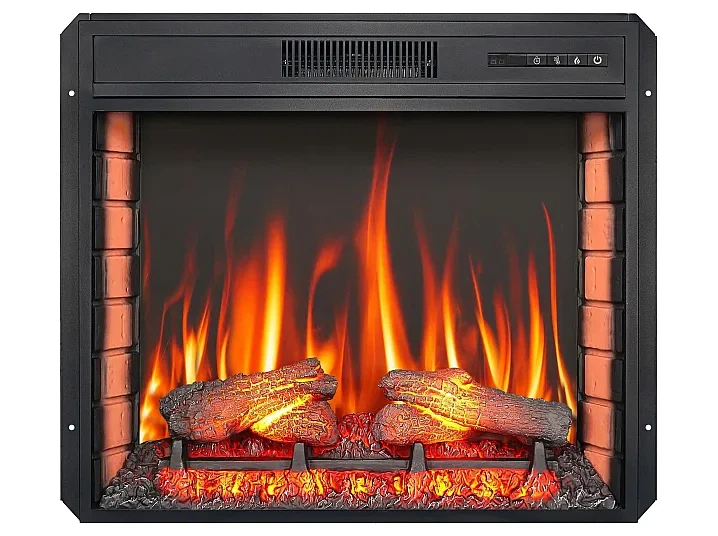 Камін електричний декоративний ArtiFlame 1800 Вт електрокамін вбудований 3D з ефектом живого полум'я цегляна кладка звук горіння вогню пульт таймер до 30 м2 77х61 см - Фото 6 Камін електричний декоративний ArtiFlame 1800 Вт електрокамін вбудований 3D з ефектом живого полум'я цегляна кладка звук горіння вогню пульт таймер до 30 м2 77х61 см - зображення 6