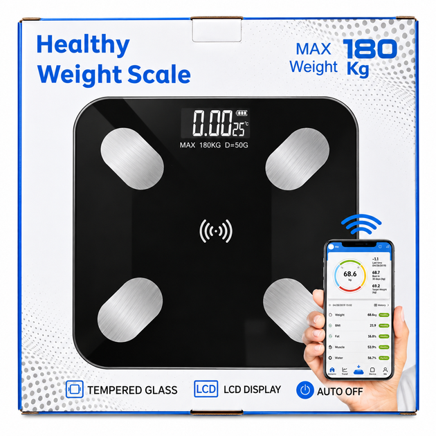 Розумні смарт-ваги діагностичні Healthy Weight Scale - зображення 3