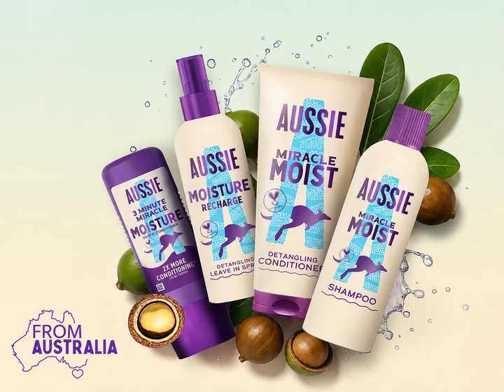 Увлажняющий шампунь для сухих или поврежденных волос Aussie Miracle Moist Shampoo, 400 мл - изображение 3