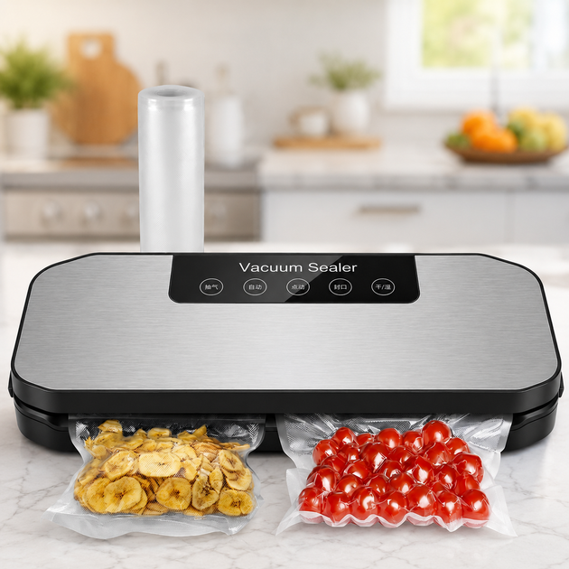 Вакууматор для продуктов sealing machine AND LY-1203 / Вакуумный упаковщик 400 Вт с сенсорным управлением 30см - Фото 5 Вакууматор для продуктов sealing machine AND LY-1203 / Вакуумный упаковщик 400 Вт с сенсорным управлением 30см - изображение 5