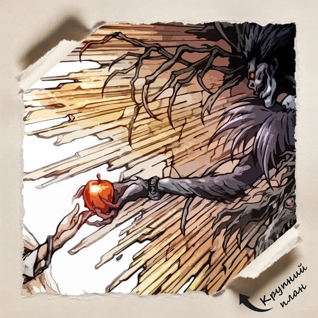 Постер Зошит Смерті, Кіра і Рюк, Death Note, аніме, A3 24×42 см (id3582) - зображення 4