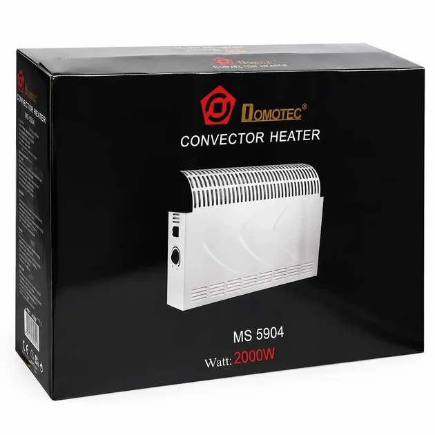 Электрический обогреватель Domotec 2000 Вт. Конвектор для помещения до 23 м². Бесшумный отопительный прибор 750–2000 Вт. - изображение 7