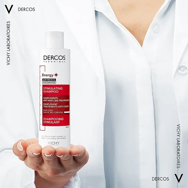 Тонизирующий шампунь для борьбы с выпадением волос Vichy Dercos Energy+ Stimulating Shampoo - изображение 2