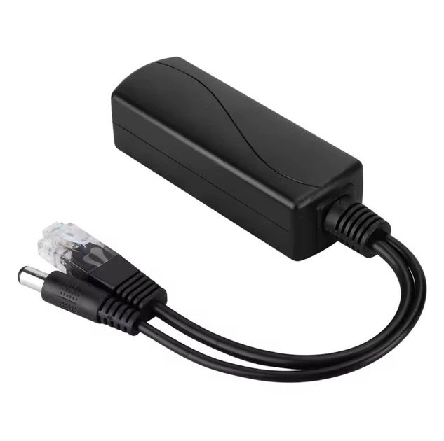 PoE-сплиттер HKBTM 48V → 12V 2A, 10/100 Мбит/с, IEEE 802.3af/at, RJ45, DC 5.5×2.1 мм - Фото 4 PoE-сплиттер HKBTM 48V → 12V 2A, 10/100 Мбит/с, IEEE 802.3af/at, RJ45, DC 5.5×2.1 мм - изображение 4