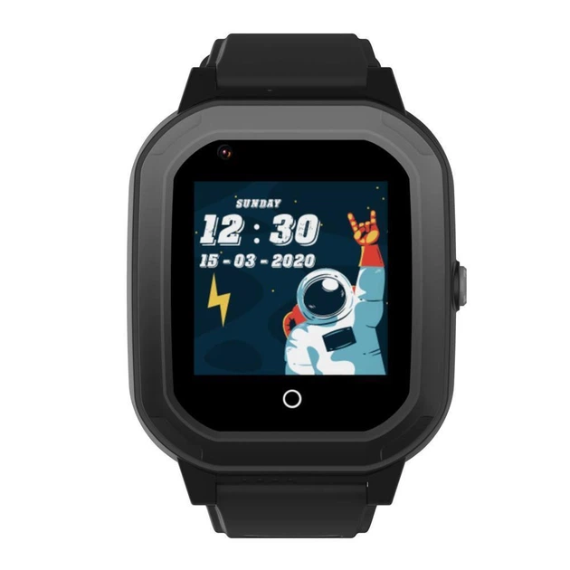 Дитячий розумний годинник для школяра Lemfo K45 с Sim картою для дзвінків, GPS трекером, камерою, прослушкою та акумулятором 800 мАг До 4 днів роботи Чорний - зображення 2