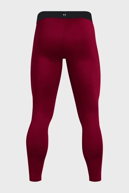 Чоловічі бордові тайтси UA CG Elite Leggings Under Armour S 1386946-625 - изображение 5