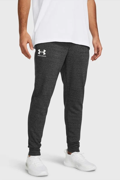 Чоловічі темно-сірі спортивні штани UA Rival Terry Jogger Under Armour 3XL 1380843-025 - Фото 1 Чоловічі темно-сірі спортивні штани UA Rival Terry Jogger Under Armour 3XL 1380843-025 - зображення 1