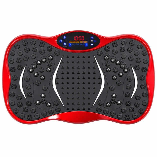 Виброплатформа для фитнеса TSVP-1-Red 200 Вт до 150 кг 120 скоростей 5 программ с Bluetooth USB эспандерами пультом - изображение 7