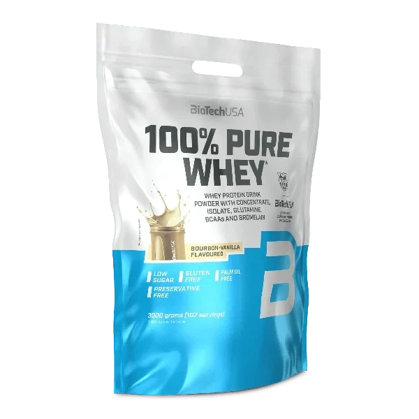 Сывороточный протеин BioTechUSA 100% Pure Whey, 3 кг, Bourbon Vanilla - Фото 1 Сывороточный протеин BioTechUSA 100% Pure Whey, 3 кг, Bourbon Vanilla - изображение 1