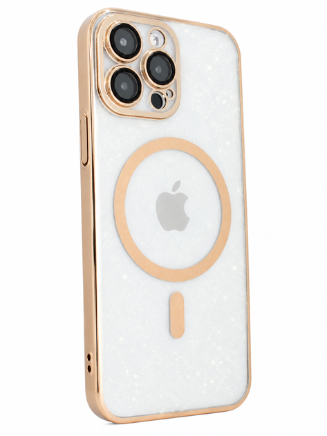 Чехол силиконовый Brilliant MagSafe Case для iPhone 15 Pro Max противоударный с защитой камеры Gold SR-547 - изображение 5