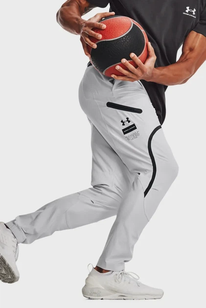 Чоловічі сірі спортивні штани UA UNSTOPPABLE CARGO PANTS Under Armour M 1352026-014 - Фото 4 Чоловічі сірі спортивні штани UA UNSTOPPABLE CARGO PANTS Under Armour M 1352026-014 - зображення 4