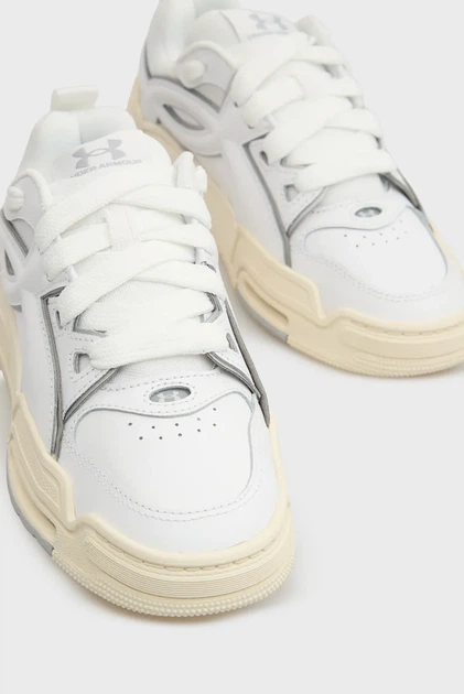Білі шкіряні кросівки UA HB Under Armour 8.5/10 6005922-105 - изображение 2