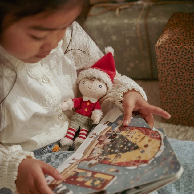 Zestaw prezentowy Little Dutch LD4872 Christmas book with Jim plush (8713291448728) - obraz 6