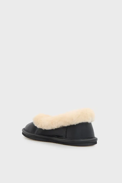 Женские черные кожаные балетки Fluffy PRPY 37 PRFAS2104W - изображение 5