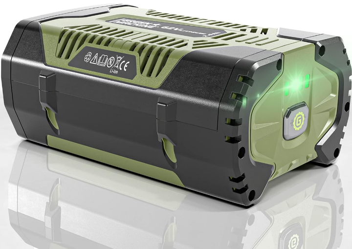 Батарея для электроинструмента Green Machine аккумулятор 4.0 ah для инструмента 62 В Li Ion зарядка 120 минут вес 1650 г - изображение 2