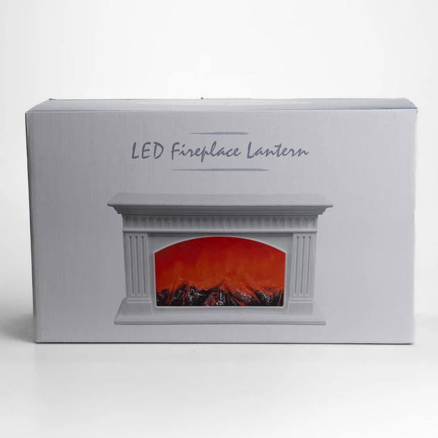 Камін декоративний з LED-підсвіткою 35*11.5*21 см, білий Yiwu 2026-CR-3-2 - зображення 8