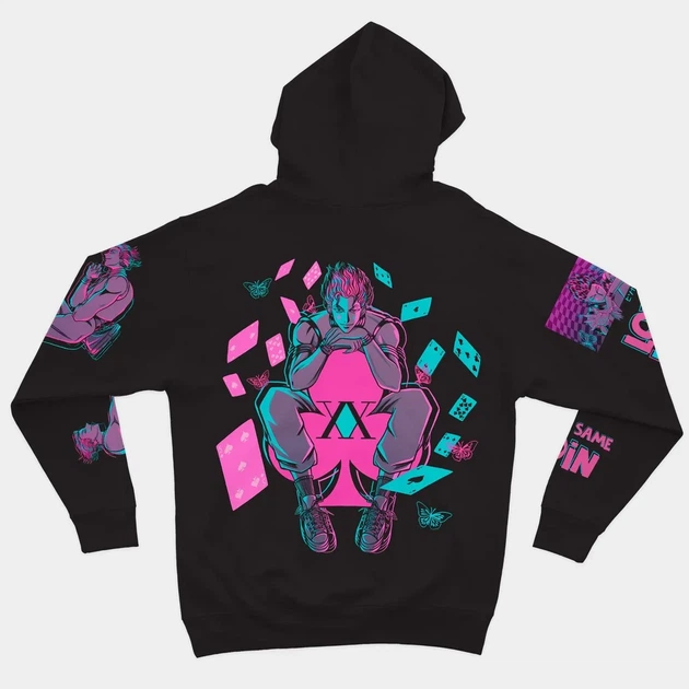 Худи Hunter x Hunter Хисока Мороу Черный 3XL (kr4-482-black-3XL) - изображение 2