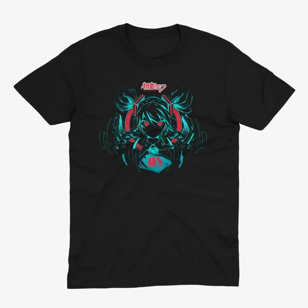 Футболка Hatsune Miku Cyber 01 Черный XL (kr4-259-black-XL) - Фото 1 Футболка Hatsune Miku Cyber 01 Черный XL (kr4-259-black-XL) - изображение 1
