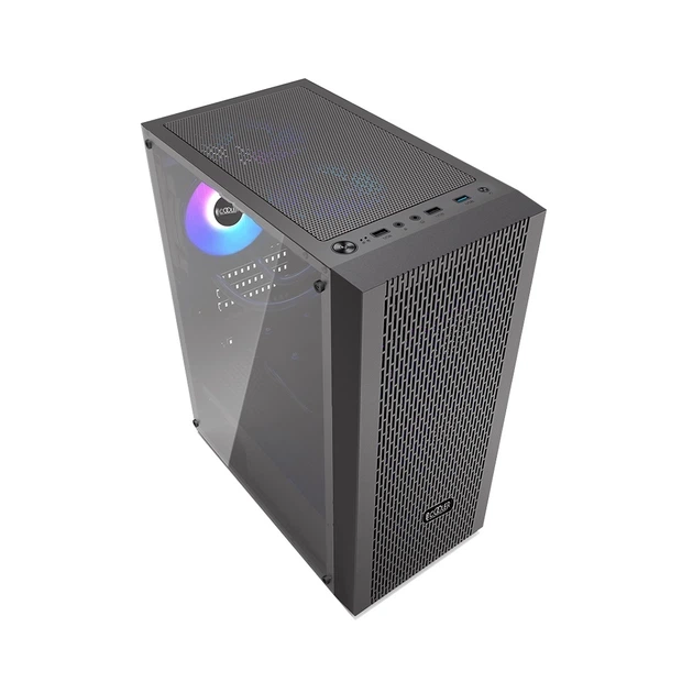 Корпус DIAMOND MA100 MESH BK с 3 ARGB вентиляторами - Фото 2 Корпус DIAMOND MA100 MESH BK с 3 ARGB вентиляторами - изображение 2