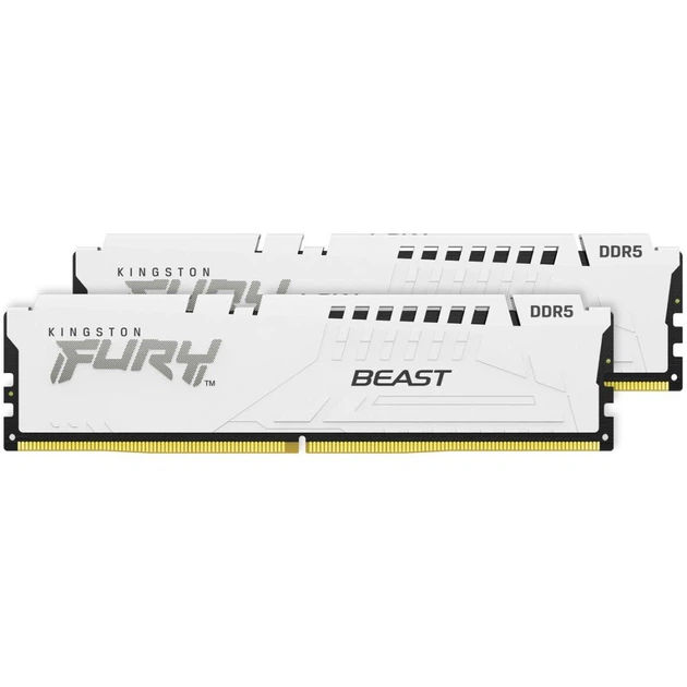 Модуль пам'яті для комп'ютера DDR5 64GB (2x32GB) 5600 MHz Beast White EXPO Kingston Fury (ex.HyperX) (KF556C36BWEK2-64) - зображення 3