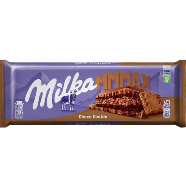 Шоколад молочный Milka Choco Cookies с печеньем хрустящими кусочками большая десертная плитка для чая кофе сладкого перекуса 300 г - изображение 9