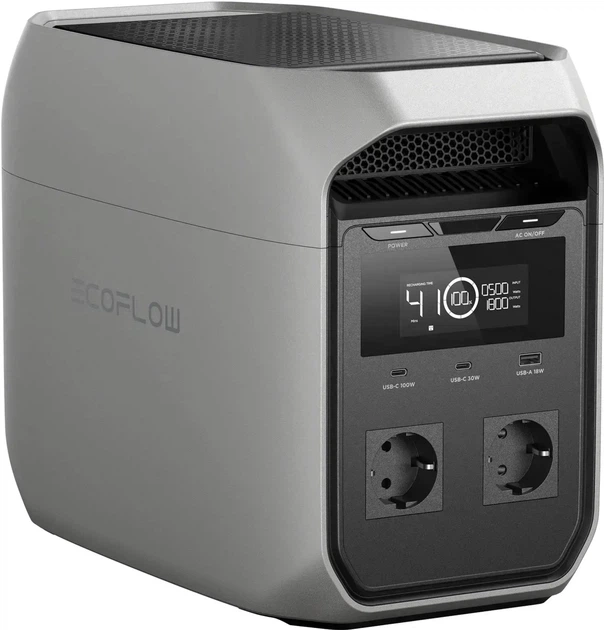 Станція резервного живлення EcoFlow Delta 3 Classic / 1800 Вт / 1024 Вт⋅год / LiFePO4 / євророзетки - Фото 2 Станція резервного живлення EcoFlow Delta 3 Classic / 1800 Вт / 1024 Вт⋅год / LiFePO4 / євророзетки - зображення 2