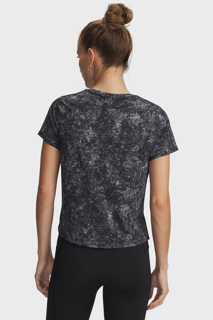 Жіноча чорна футболка UA Velociti Pro Print SS Under Armour XS 6012729-001 - изображение 2