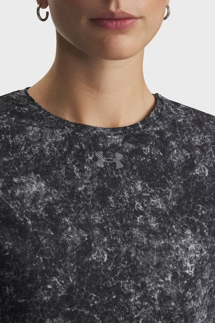 Жіноча чорна футболка UA Velociti Pro Print SS Under Armour XS 6012729-001 - изображение 3
