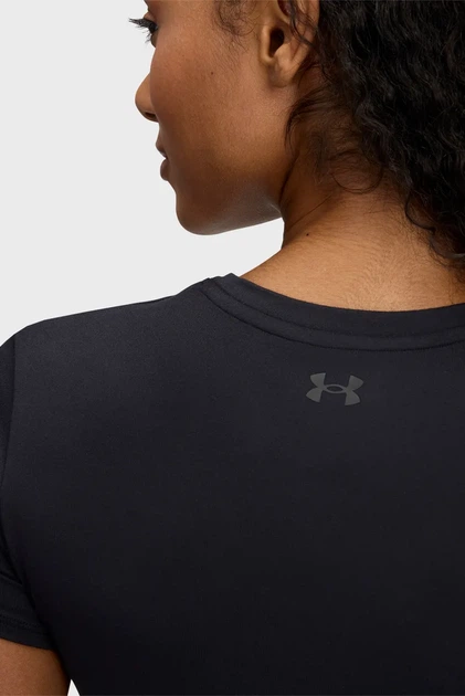 Жіноча чорна футболка Meridian Core SS Under Armour XL 6000341-001 - Фото 2 Жіноча чорна футболка Meridian Core SS Under Armour XL 6000341-001 - изображение 2