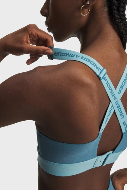 Жіночий блакитний топ UA Infinity High 2.0 Bra Under Armour M A-C 1384112-466 - изображение 6
