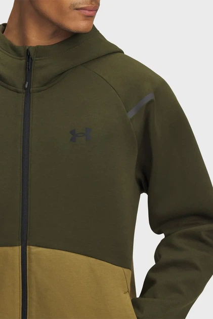 Чоловіче худі UA Unstoppable Flc FZ HD EU Under Armour M 1389352-308 - Фото 2 Чоловіче худі UA Unstoppable Flc FZ HD EU Under Armour M 1389352-308 - зображення 2
