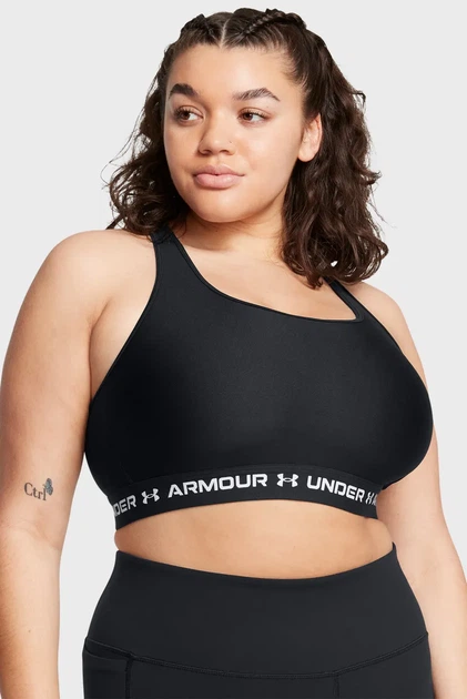 Жіночий чорний топ UA Crossback Mid Bra Under Armour XXL 1361034-006 - Фото 1 Жіночий чорний топ UA Crossback Mid Bra Under Armour XXL 1361034-006 - зображення 1