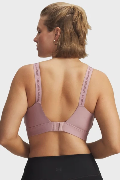 Жіночий пудровий топ UA Infinity High 2.0 Bra Under Armour L D-DD 1384112-673 - изображение 4