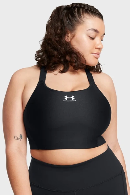 Жіночий чорний топ UA HG Armour High Under Armour XS 1379195-002 - изображение 2