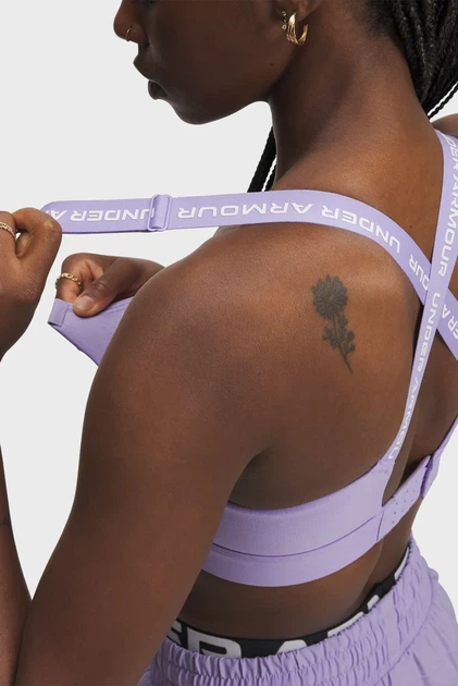 Жіночий бузковий топ UA Infinity High 2.0 Bra Under Armour XS D-DD 1384112-538 - изображение 6