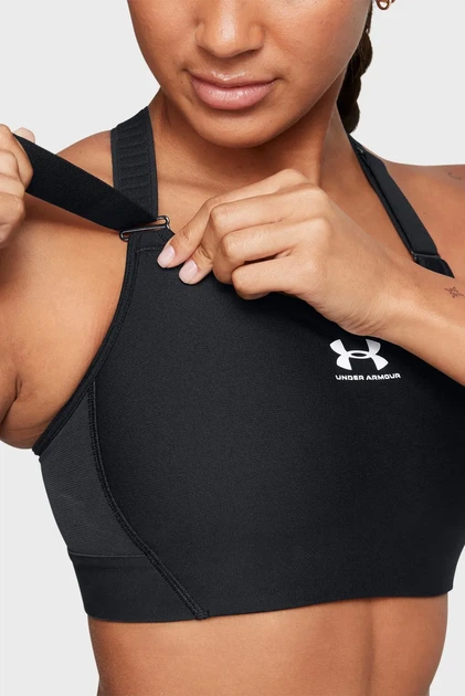 Жіночий чорний топ UA HG Armour High Under Armour XS 1379195-002 - изображение 5
