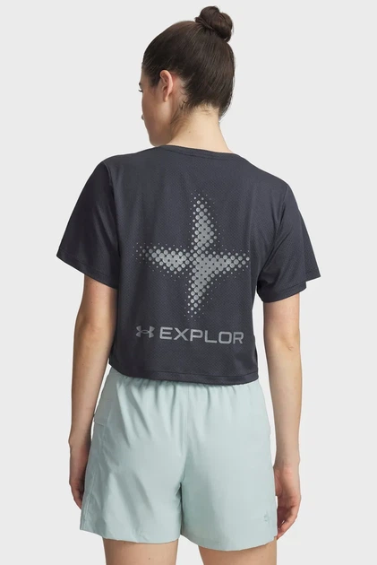 Жіноча темно-сіра футболка W Explor Trail Run Graphic Under Armour XS 6009174-016 - изображение 2