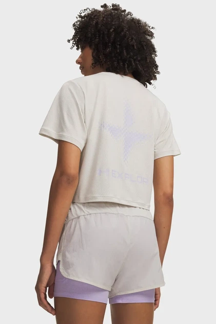 Жіноча біла футболка W Explor Trail Run Graphic Under Armour L 6009174-110 - Фото 2 Жіноча біла футболка W Explor Trail Run Graphic Under Armour L 6009174-110 - изображение 2