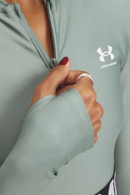 Жіночий м'ятний лонгслів HeatGear Rib 1/4 Zip LS Under Armour M 1388692-348 - Фото 2 Жіночий м'ятний лонгслів HeatGear Rib 1/4 Zip LS Under Armour M 1388692-348 - изображение 2