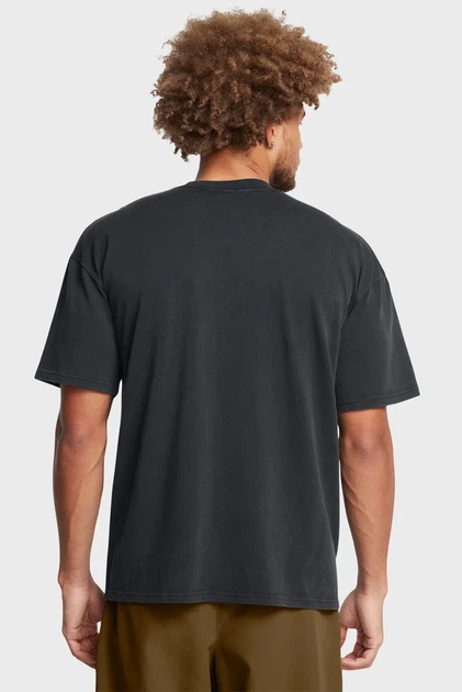 Чоловіча чорна футболка UA M HW OS LOGO WASH SS Under Armour 3XL 1389147-001 - зображення 2