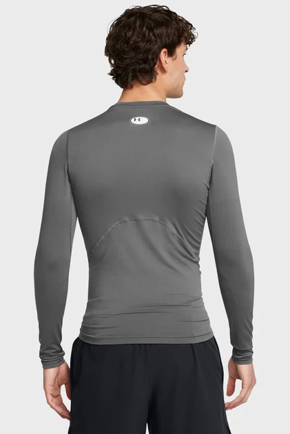 Чоловічий сірий лонгслів UA HG Armour Comp LS Under Armour 3XL 1361524-025 - Фото 2 Чоловічий сірий лонгслів UA HG Armour Comp LS Under Armour 3XL 1361524-025 - зображення 2