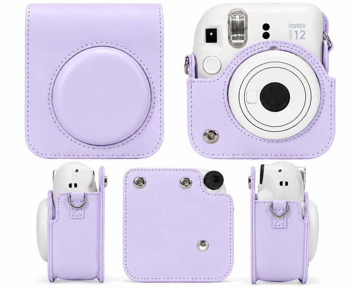 Чехол для фотоаппарата Fujifilm Instax Mini 13/12/11/9 Purple + салфетка из микрофибры (mrk5725) - Фото 4 Чехол для фотоаппарата Fujifilm Instax Mini 13/12/11/9 Purple + салфетка из микрофибры (mrk5725) - изображение 4