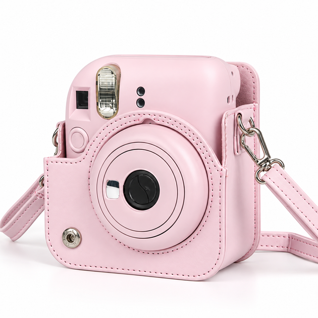 Чехол для фотоаппарата Fujifilm Instax Mini 13/12/11/9 Light Pink + салфетка из микрофибры (mrk5722) - Фото 6 Чехол для фотоаппарата Fujifilm Instax Mini 13/12/11/9 Light Pink + салфетка из микрофибры (mrk5722) - изображение 6