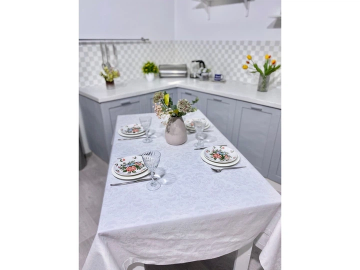 Скатертина з водовідштовхуючим покриттям BEL2585-240 Limaso 140x240 см 000364113 - зображення 5