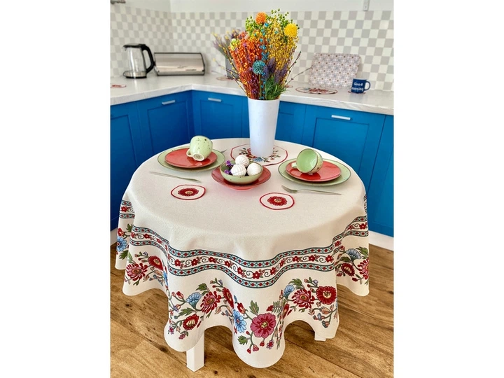 Скатерть гобеленовая ROUND1010-160D Limaso Ø160 см 000364645 - изображение 9