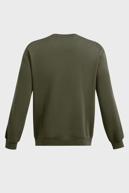 Чоловічий зелений світшот UA Icon Fleece Crew Taping Under Armour LG 1389357-390 - зображення 6