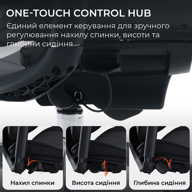 Крісло офісне ергономічне Sihoo DORO C300 PRO V2 White сітчасте 8D підлокітники 3D підголівник поперекова підтримка газліфт 4 клас алюмінієва основа до 150 кг зріст до 190 см (C300-PRO-V2-B102) - зображення 12
