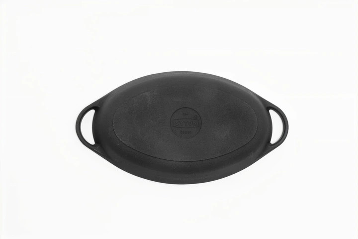 Гусятница чугунная Syton с чугунной крышкой-сковородой 3.5 л (35DR-KS) - Фото 10 Гусятница чугунная Syton с чугунной крышкой-сковородой 3.5 л (35DR-KS) - изображение 10